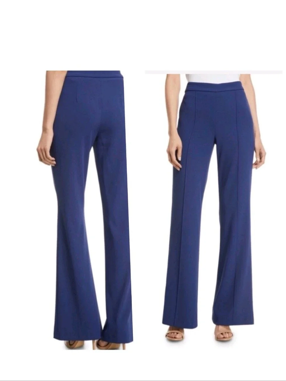 Alice + Olivia Jalissa Wide-Leg Ponte Pants in Royal Blue